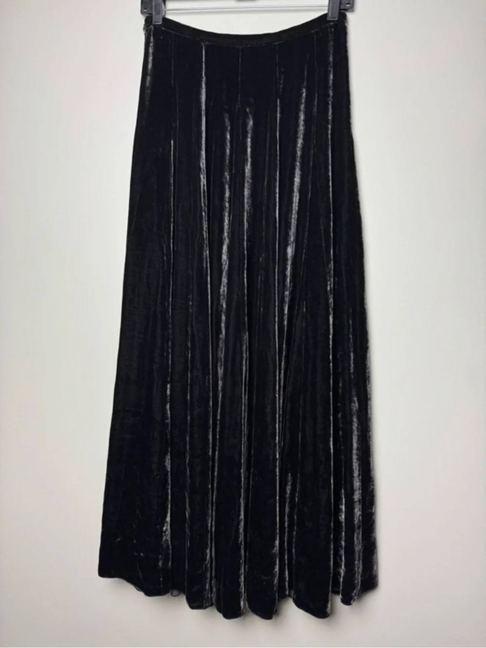 Jigsaw Black Velvet Maxi Skirt